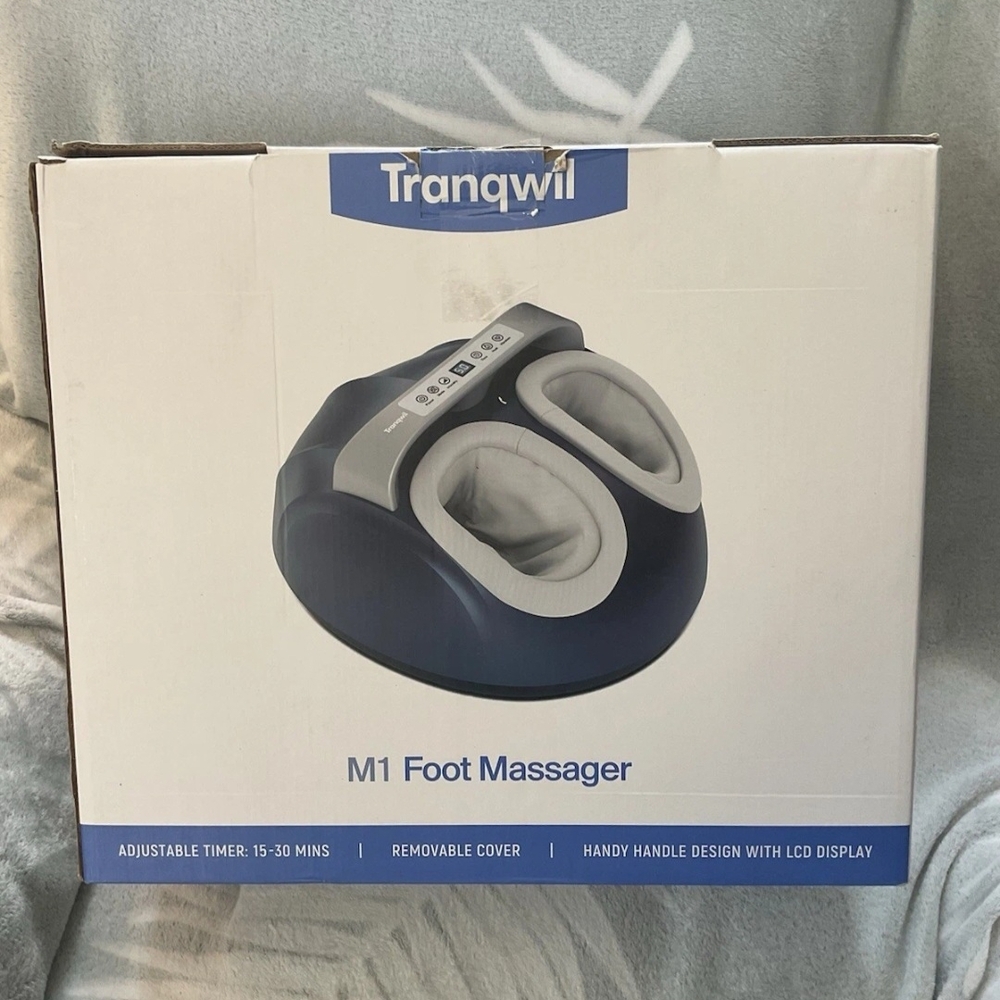 Tranquil M1 Foot Massager in Blue and Gray